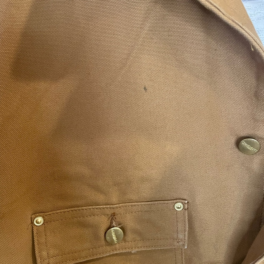 Men’s Carhartt Blanket Lined Tan Barn Jacket - Picture 6 of 9